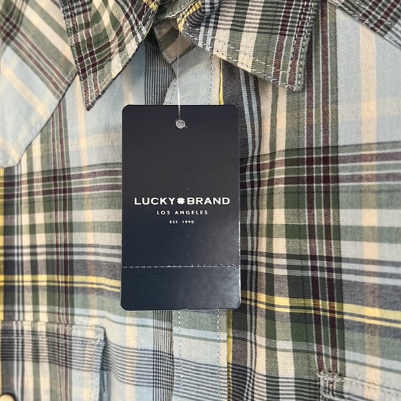 Lucky Brand- snap button, short sleeve shirt - Picture 7 of 8